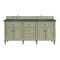 James Martin Vanities 72'' Double Vanity, Whitewashed Oak w/ 3 CM Parisien Bleu Quartz Top 424-V72-WWO-3PBL - alternate 1